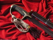 Repliki - broń - Płatnerze hiszpańscy Oficerska szabla Wojska Polskiego WZ 1976 gładka z pochwą - miniaturka - grafika 1