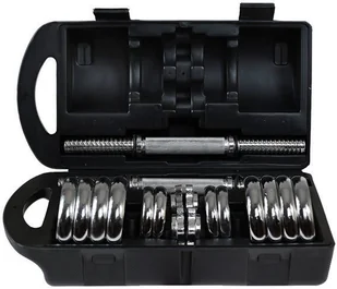 HMS Sztangielki w walizce chrome SJC-15 15 kg SJC-15 - Pozostały sprzęt siłowy - miniaturka - grafika 2