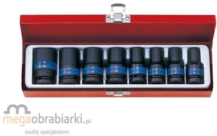 KING TONY Zestaw nasadek udarowych 4413MP, 1/2'', 6-kątne, 10-24 mm - Zestawy narzędziowe - miniaturka - grafika 2