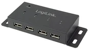 Części i akcesoria do laptopów - LogiLink UA0141A hub/koncentrator (4052792034196) - miniaturka - grafika 1