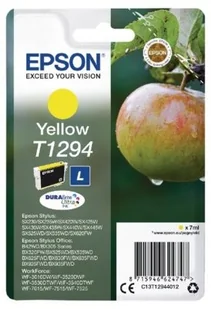 Epson Tusz T1294 YELLOW 7.0ml do serii BX/SX C13T12944012 - Tusze oryginalne Epson Tusz T1294 YELLOW 7.0ml do serii BX/SX C13T12944012 - Tusze oryginalne - miniaturka - grafika 2