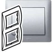 Legrand Sistena Life Ramka 2krotna PIONOWA 771306 - Klawisze i ramki - miniaturka - grafika 3