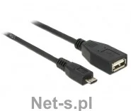 Delock Kabel USB USB OTG BM-AF0.5 m 83183 - Kable USB - miniaturka - grafika 2