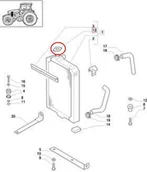 Części i akcesoria do maszyn rolniczych - CNH KOREK CHŁODNICY NEW HOLLAND 87306788 - miniaturka - grafika 1