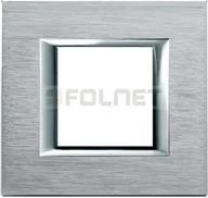Klawisze i ramki - Bticino Ramka prostokątna anodyzowana 2 moduły - Btcino Axolute HA4802BR - miniaturka - grafika 1