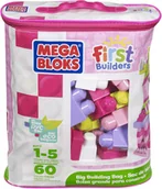 Klocki - Fisher Price Duża torba klocków dziewczynka DCH54 - miniaturka - grafika 1