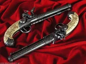 Repliki - broń - Hiszpania PISTOLETY POJEDYNKOWE ZESTAW Z XVIIIw. - miniaturka - grafika 1