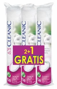 HARPER HYGIENICS Płatki kosmetyczne Cleanic Pure Effect Soft Touch (3x120 sztuk) - Waciki, płatki i patyczki kosmetyczne - miniaturka - grafika 2