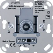Wyłączniki światła i elektryczne - Jung Ściemniacz obrotowy 100 - 1000 W - 211GDE - miniaturka - grafika 1
