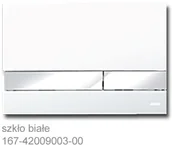 Przyciski spłukujące - Werit Jomo Exclusive 2.2 Szkło Białe Przycisk Ramka Chrom Połysk Przycisk GAT - miniaturka - grafika 1