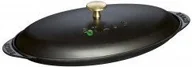 Naczynia żaroodporne - Staub Naczynie do Podawania Ryby 31cm Czarne 40509-400-0 - miniaturka - grafika 1