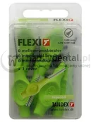 Szczoteczki międzyzębowe - Tandex Flexi 6szt. BOX 1.00-6.0mm (ZIELONE) - pudełko 6 szczoteczek międzyzębowy - miniaturka - grafika 1