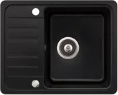 Zlewozmywaki - Aquasanita Notus SQ102-601AW Czarny metalik - miniaturka - grafika 1