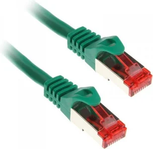 InLine 76411 G kabel S/FTP Patch ( MHz, PCW, miedź, 1 m) Zielony 76411G - Kable światłowodowe - miniaturka - grafika 2