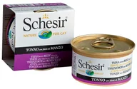 Mokra karma dla kotów - Schesir Tuńczyk z wołowiną w galaretce 6x50g - miniaturka - grafika 1