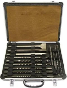 MAKITA D-19180 17 elementów - Zestaw dłut i wierteł skrzynka aluminium - Wiertła - miniaturka - grafika 4
