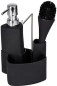 Mydelniczki i dozowniki mydła - Wenko zestaw kuchenny EMPIRE BLACK, 4w1 - czarny 3620127100 28/2 - miniaturka - grafika 1