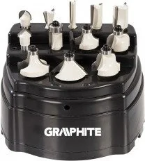 Graphite Frezy (Frezy widiowe, trzpień 8 , zestaw 12 szt.) , 57H210 - Frezy - miniaturka - grafika 2