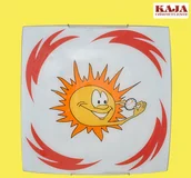 Lampy ścienne - KAJA ALFRED OLSZEWSKI Plafon K-1977-AS-48  z serii SŁOŃCE - miniaturka - grafika 1