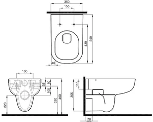 Koło Traffic Rimfree Reflex L93120000 - Miski WC - miniaturka - grafika 2