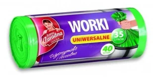 Anna Zaradna Worki na śmieci UNIWERSALNE 40 szt. 35 l zielone - Worki na śmieci - miniaturka - grafika 2
