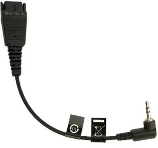 Jabra Cord QD to 2,5 mm 15cm 8800-00-46 - Adaptery i przejściówki - miniaturka - grafika 2