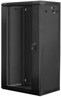 Akcesoria do szaf serwerowych - Lanberg Szafa instalacyjna wisząca 19&quot 22U 600x450 czarna flat pack WF01-6422-10B - miniaturka - grafika 1