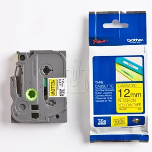 Brother Taśma żólta z czarnym nadrukiem TZE631=TZ631 12 mm - Etykiety do drukarek - miniaturka - grafika 6
