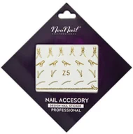 Ozdoby do paznokci - Neonail Mini Water Sticker GOLD Z5 - miniaturka - grafika 1