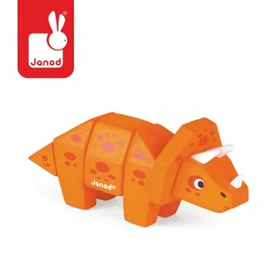 Janod Tyranosaurus drewniany do złożenia, J08227 - Klocki - miniaturka - grafika 3