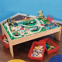 KidKraft Kolejka drewniana Waterfall Mountain - Pociągi dla dzieci - miniaturka - grafika 3