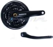 Części rowerowe - Shimano Korba Altus FC-M311 170 mm mm 42x32x22 czarna z osłoną - miniaturka - grafika 1