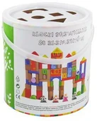 Klocki - Brimarex DREWNO Drewniane KLOCKI 80 el. R_ZB-5532 - miniaturka - grafika 1