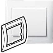 Klawisze i ramki - Legrand Sistena Life - Ramka Arctic z polem opisowym pojedyncza 771013 - miniaturka - grafika 1