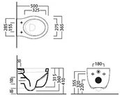 Miski WC - Hatria Le Fiabe Y1BT - miniaturka - grafika 1