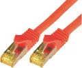 Kable miedziane - Mcab Patchcord, S-FTP, PIMF, LSZH, 0.5m, czerwony 3734 - miniaturka - grafika 1