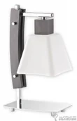Lampy stojące - Lemir Dreno lampka stołowa 1 pł chrom + drewno wenge) O1478 WG 015O1478 WG - miniaturka - grafika 1