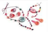 Zestaw biżuterii drewnianej ptaszki- - Prace ręczne dla dzieci - miniaturka - grafika 2