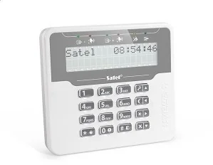 Klawiatura obsługi systemu alarmowego, LCD, wersja M, biała obudowa, do systemu Versa, Satel VERSA-LCDM-WH - Alarmy - miniaturka - grafika 3