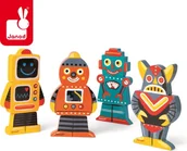 Klocki - Janod 3D Roboty - miniaturka - grafika 1