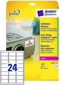 Etykiety do drukarek - Avery Zweckform Etykiety TripleBondT; A4 20/op., 63,5 x 33,9 mm, białe - miniaturka - grafika 1