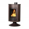 Wkłady kominkowe - HS Flamingo piecyk MEDIE II 12 kW brązowo - aksamitny - miniaturka - grafika 1