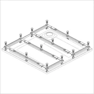Nogi i stelaże do brodzików - Sanplast STS-088 Stelaż do brodzików 194-E1428 - miniaturka - grafika 1