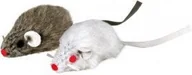 Zabawki dla kotów - Trixie Mysz Zabawka pluszowa z dzwonkiem - zestaw 2 szt. szara/biała - zabawka dla kota - miniaturka - grafika 1