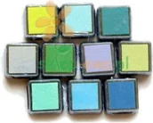 Pozostałe akcesoria dla plastyków - Heyda Zestaw poduszek do stempli Mini 10 szt. AQUA 20-48884 72 - miniaturka - grafika 1