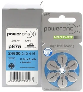 Varta 60 x baterie do aparatów słuchowych Power One 675 MF - Baterie i akcesoria - miniaturka - grafika 2