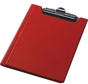 Deski z klipsem - Panta Plast Teczka z klipem zamykana A4 czerwona PP189-3 - miniaturka - grafika 1