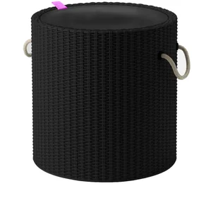 Keter Stolik ze schowkiem technorattan Cool Stool Antracyt KET230905 - Pozostałe ozdoby ogrodowe - miniaturka - grafika 2
