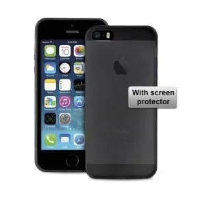 PURO Etui Ultra Slim 0.3 mm do iPhone 5/5S/SE Czarny (IPC503BLK) - Etui i futerały do telefonów - miniaturka - grafika 6