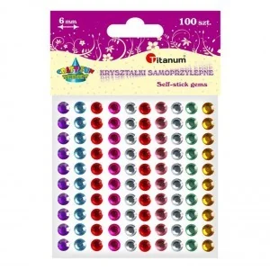TITANUM Kryształki TITANUM okrągłe mix 307922 - Pasmanteria - miniaturka - grafika 2